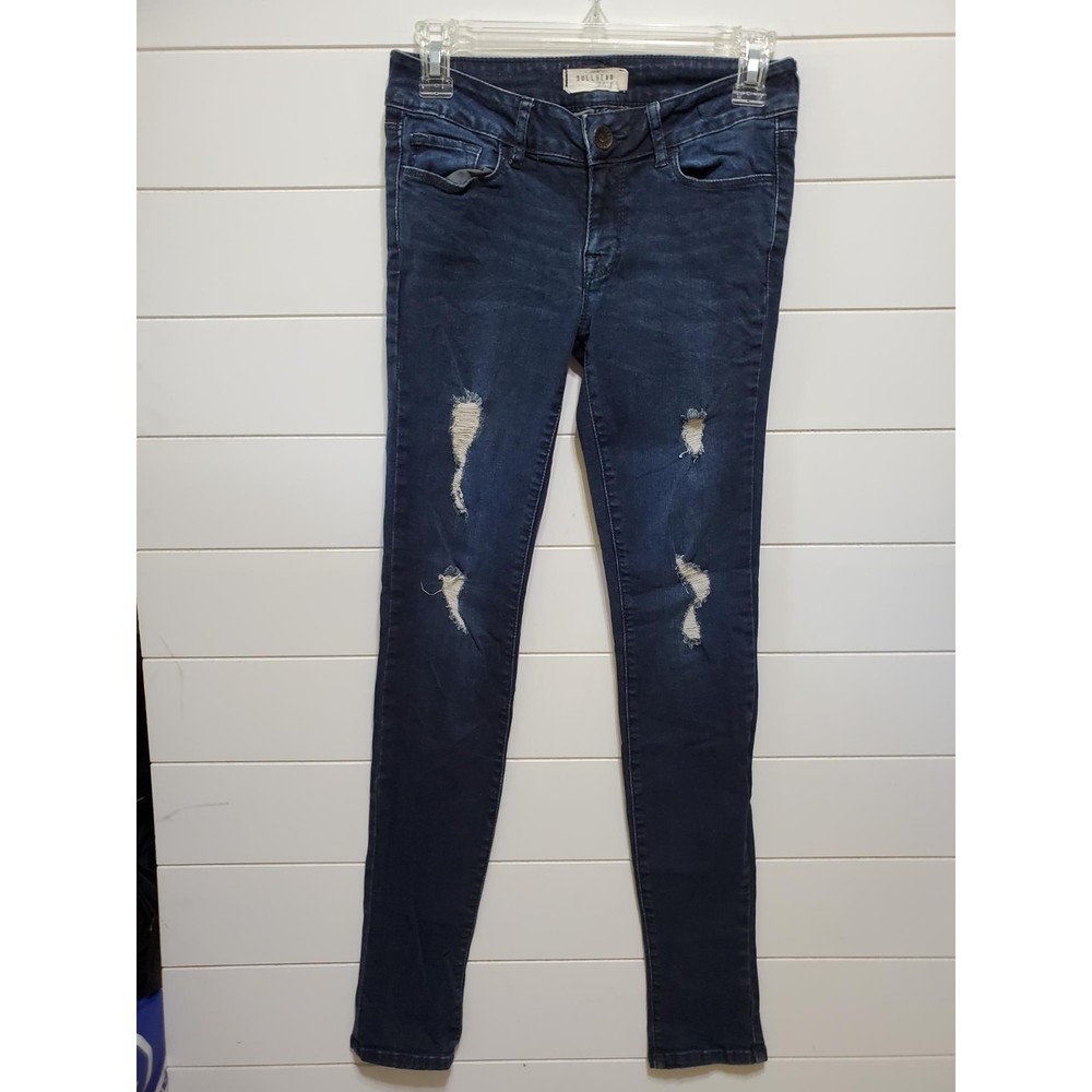 Bullhead womens size 3 skinniest skinny unique distressed cotton elastane denim
